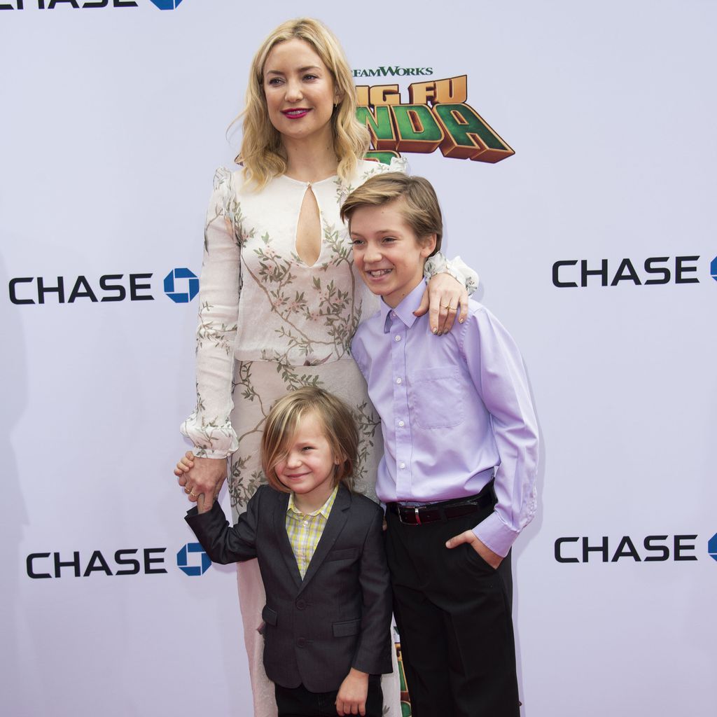 Kate Hudson mit ihren Söhnen Bingham und Ryder