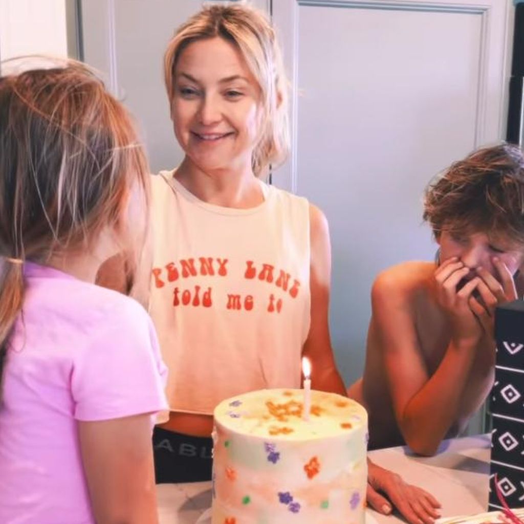 Kate Hudson mit ihrer Tochter Rani und ihrem Sohn Bingham
