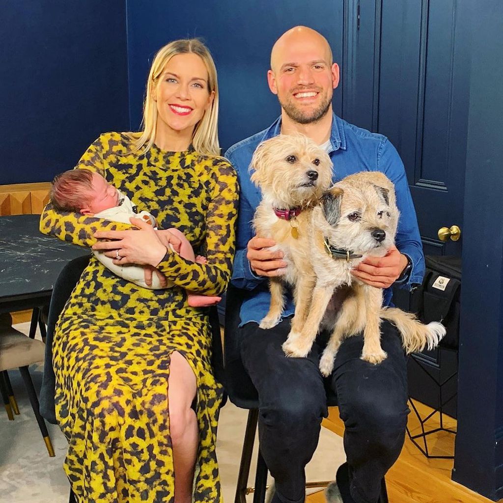 Kate Lawler mit ihrem Partner Martin und ihrer Tochter Noa