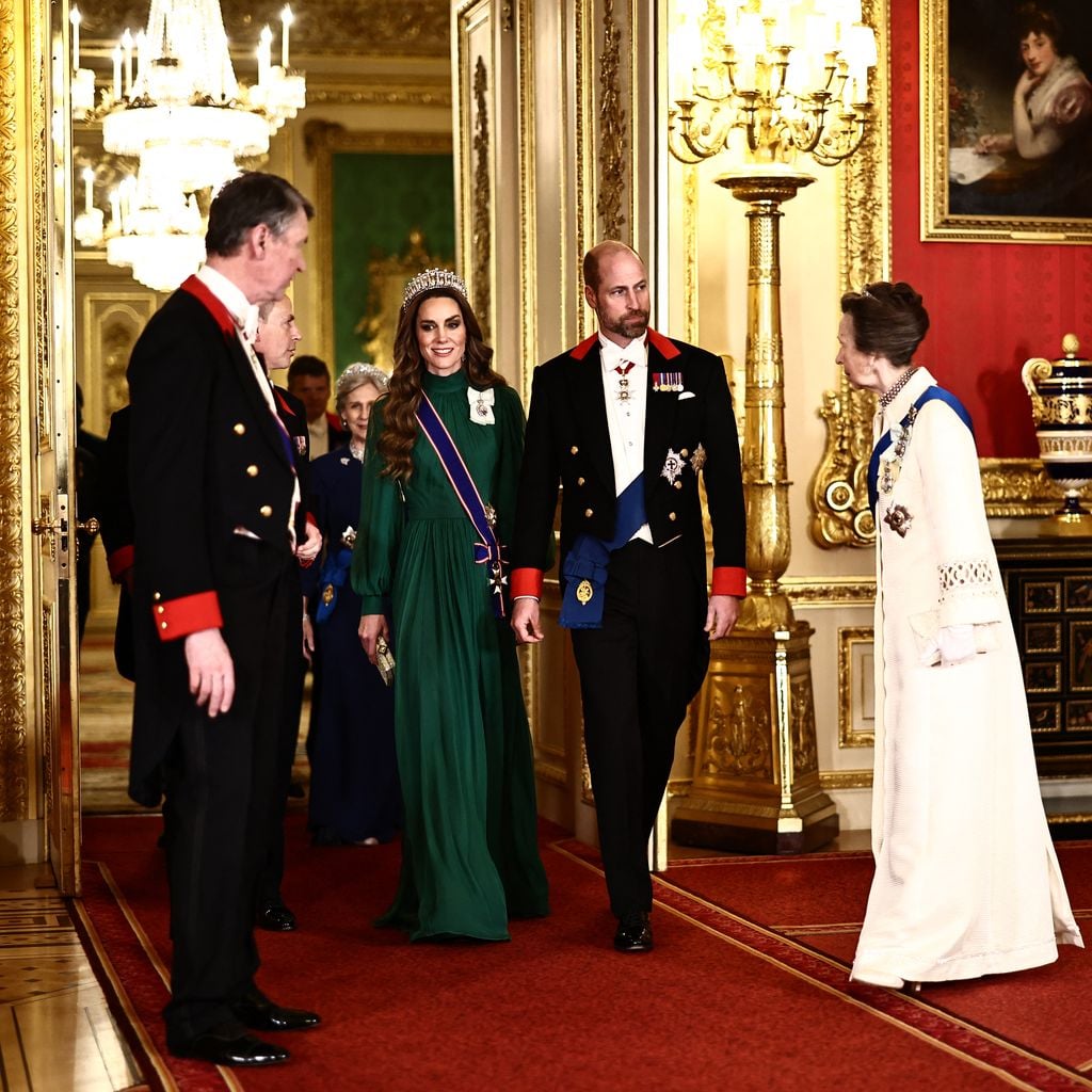 Prinzessin Kate und Prinz William treffen zum Staatsbankett auf Schloss Windsor ein