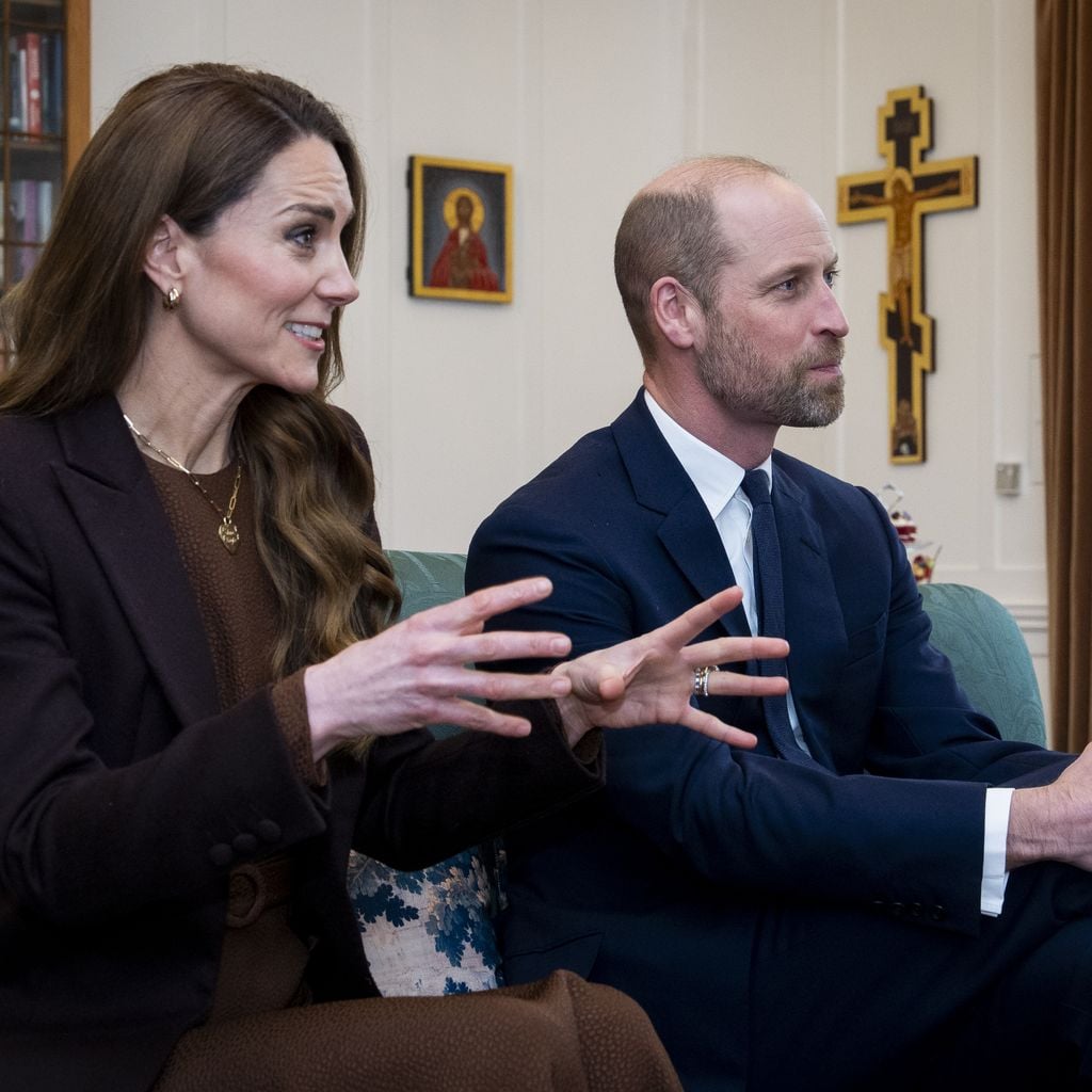 Kate, Prinzessin von Wales, und Prince William beim Treffen mit der Erzbischöfin von Canterbury, Dame Sarah Mullally, in Lambeth Palace