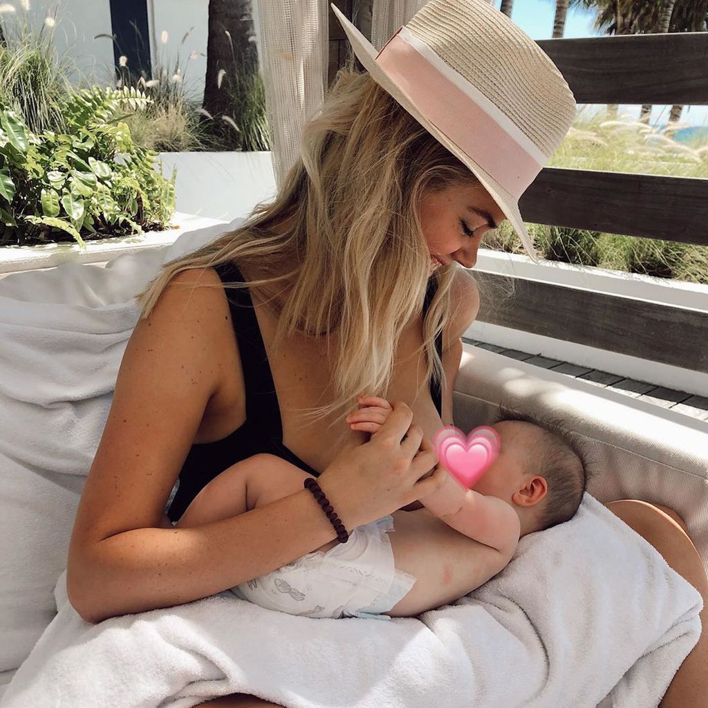 Kate Upton mit ihrer Tochter Genevieve
