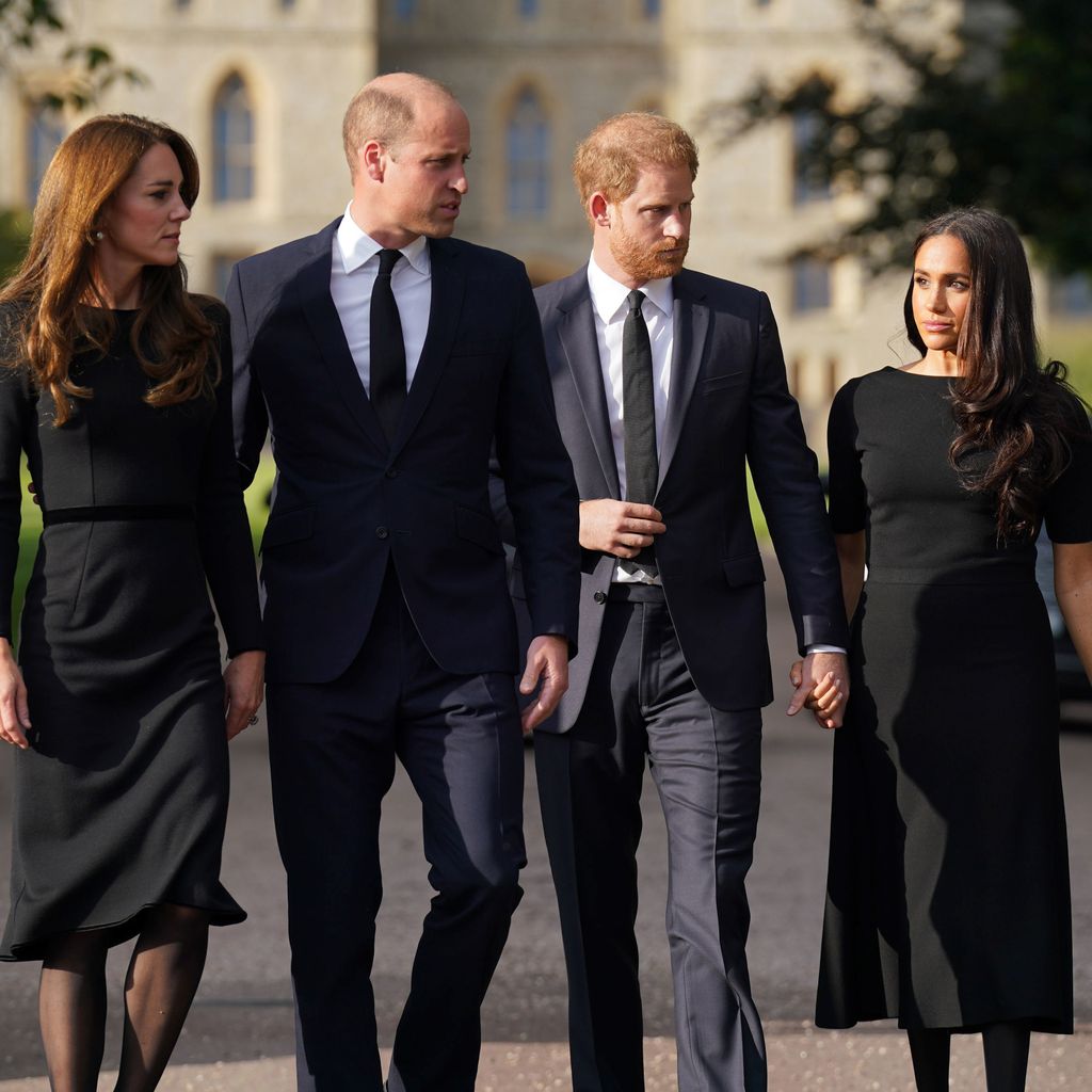 Prinzessin Kate, Prinz William, Prinz Harry und Herzogin Meghan, 2022