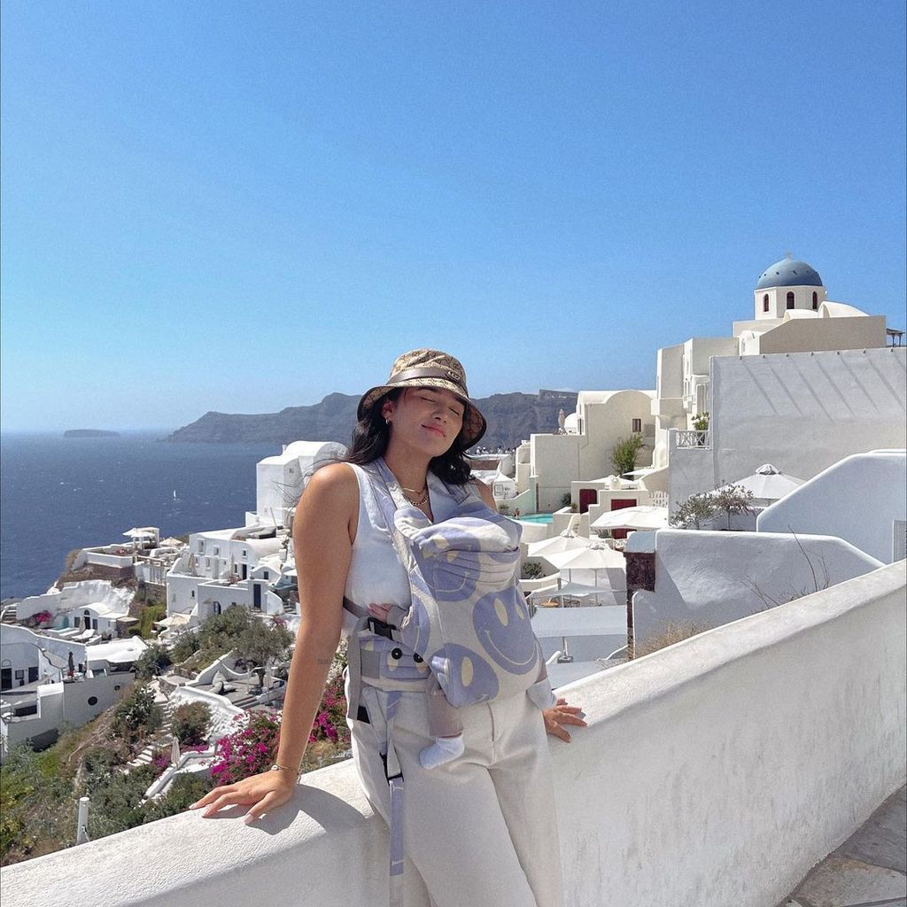 Katharina Damm auf Santorini im September 2022