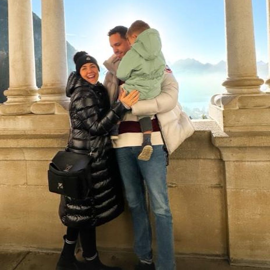 Katharina Eisenblut mit Dominic Höppner und Sohn Emilio
