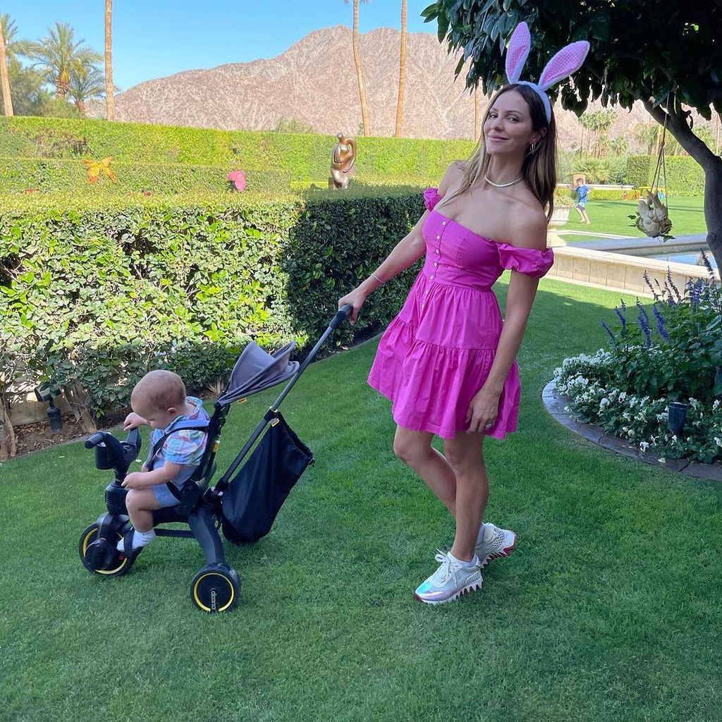 Katharine McPhee mit ihrem Sohn Rennie