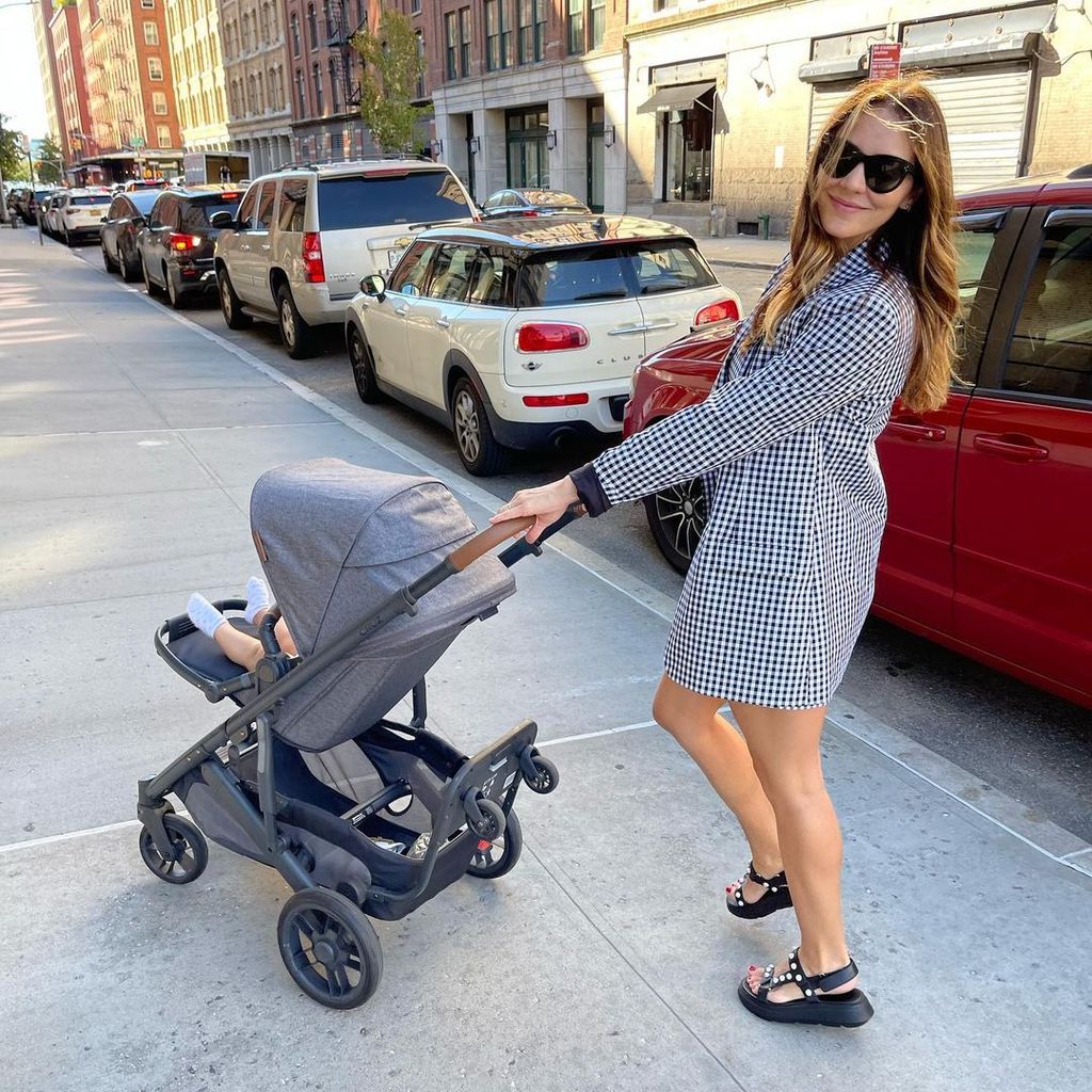 Katharine McPhee mit ihrem Sohn Rennie David