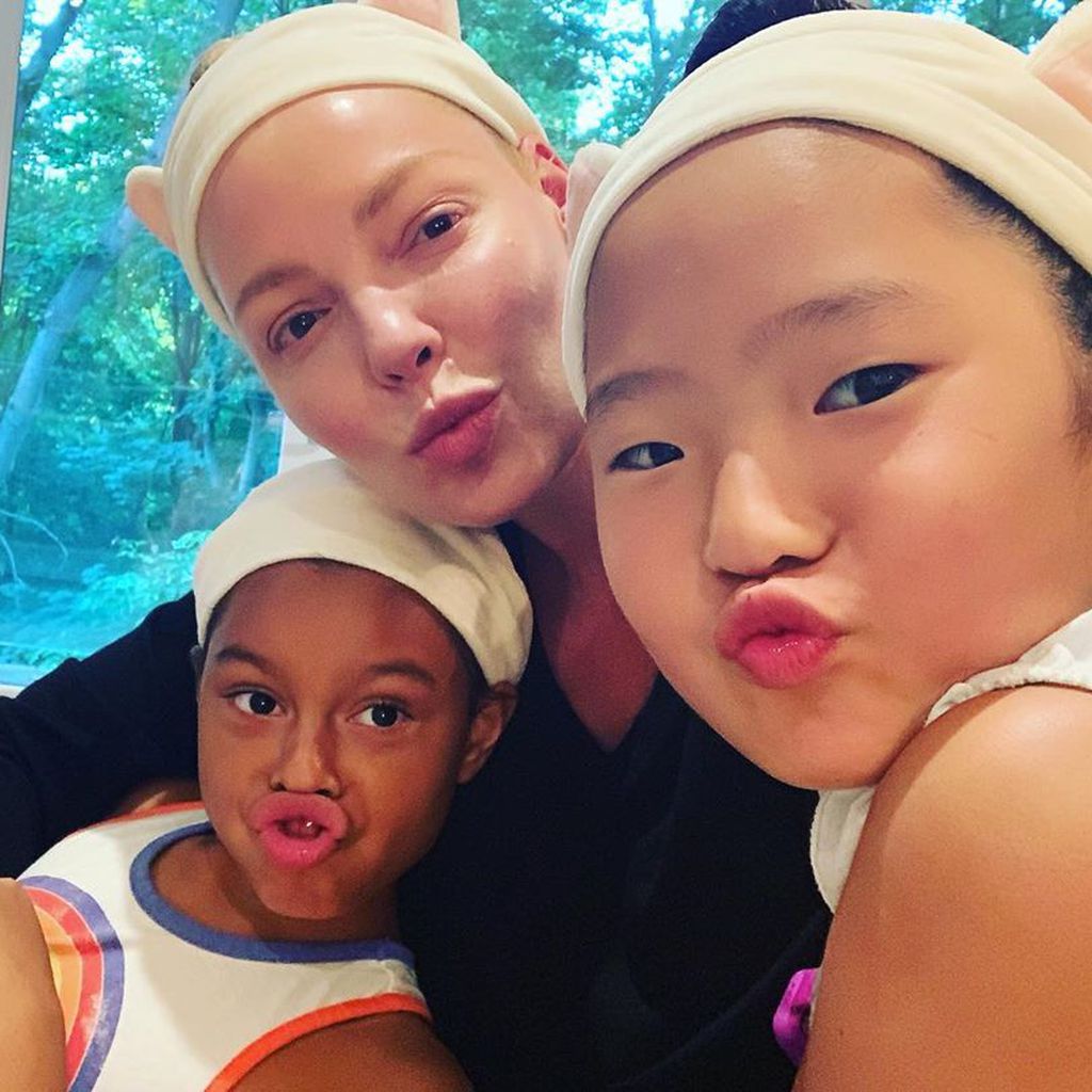 Katherine Heigl mit ihren Töchtern Adalaide und Naleigh