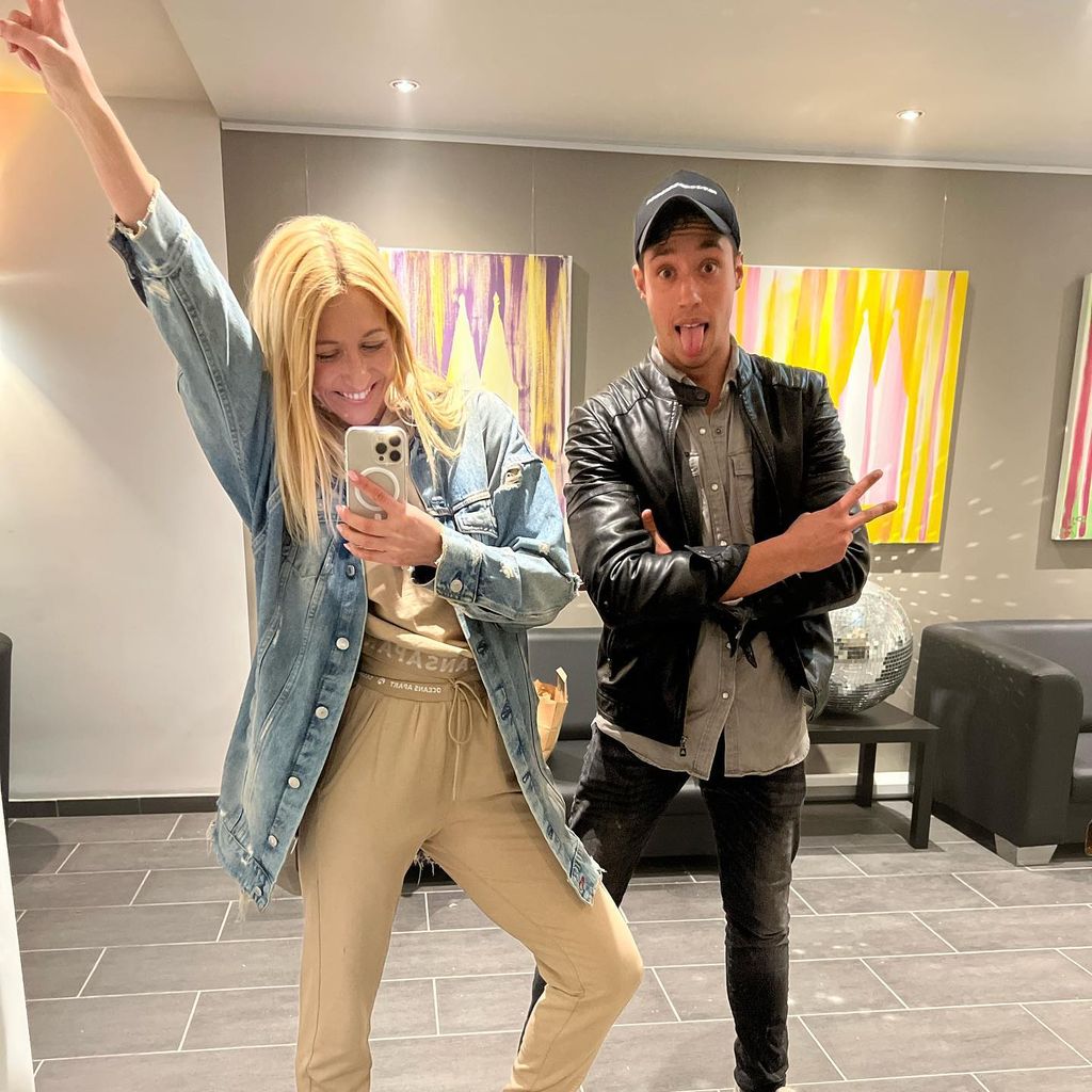 Kathrin Menzinger und René Casselly beim Training