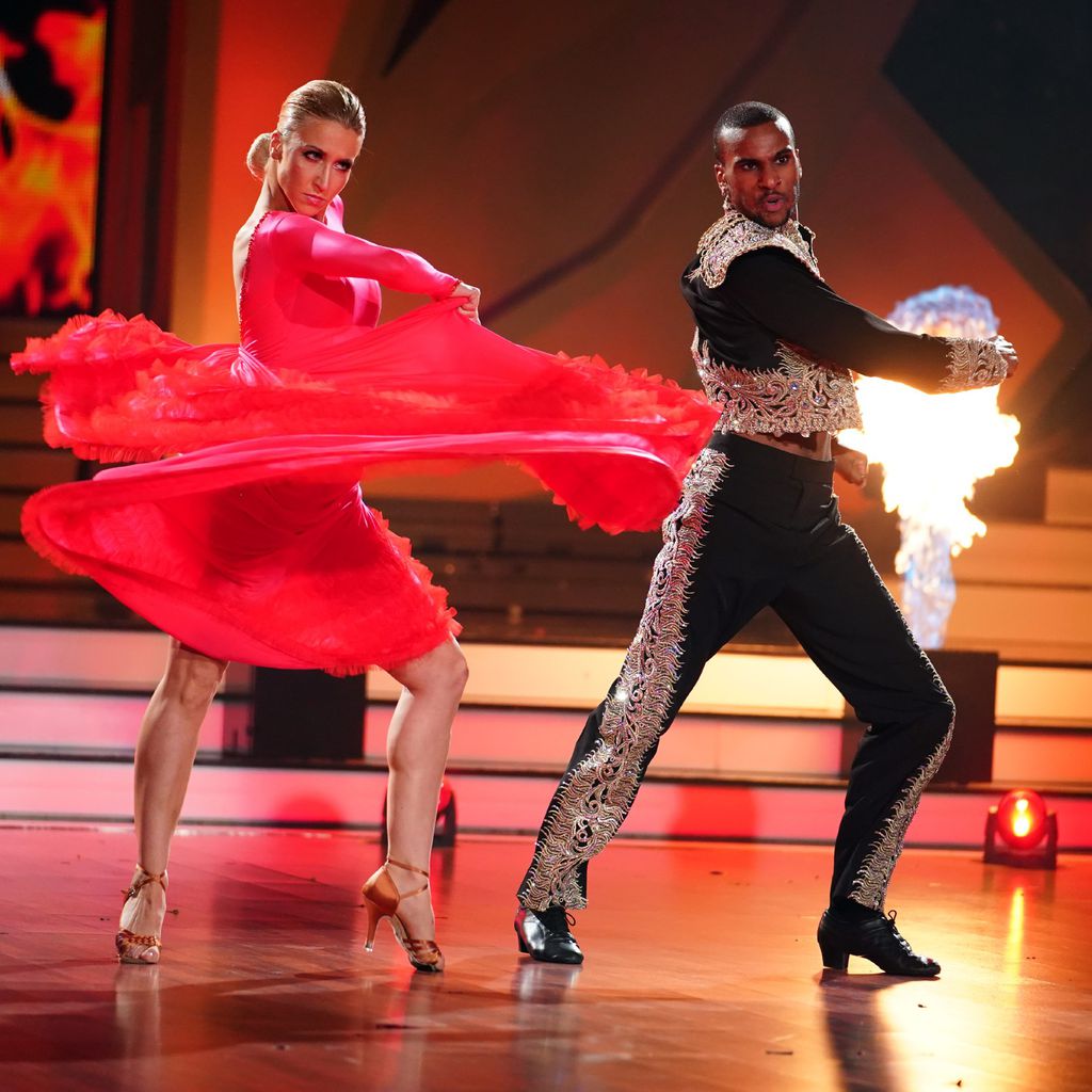 Kathrin Menzinger und Tijan Njie im "Let's Dance"-Halbfinale