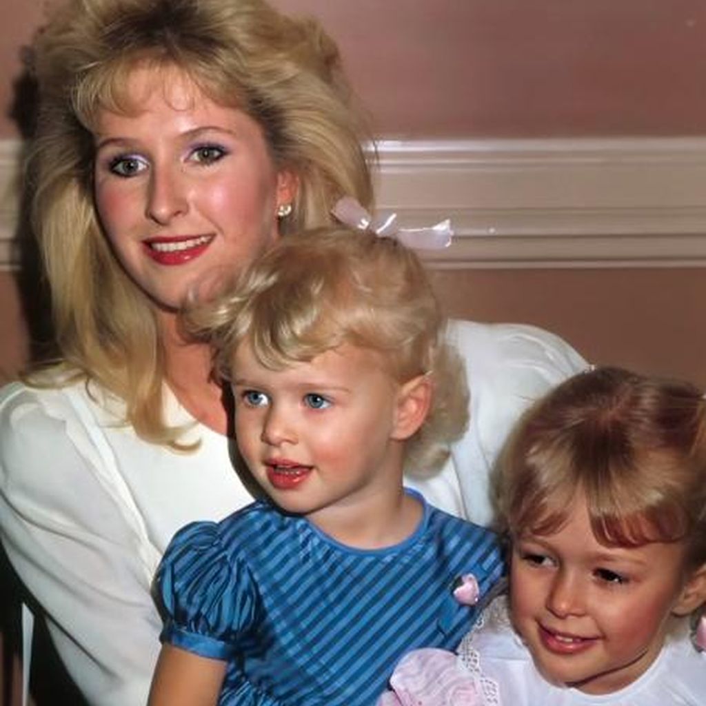 Kathy Hilton mit ihren jungen Töchtern Paris und Nicky Hilton