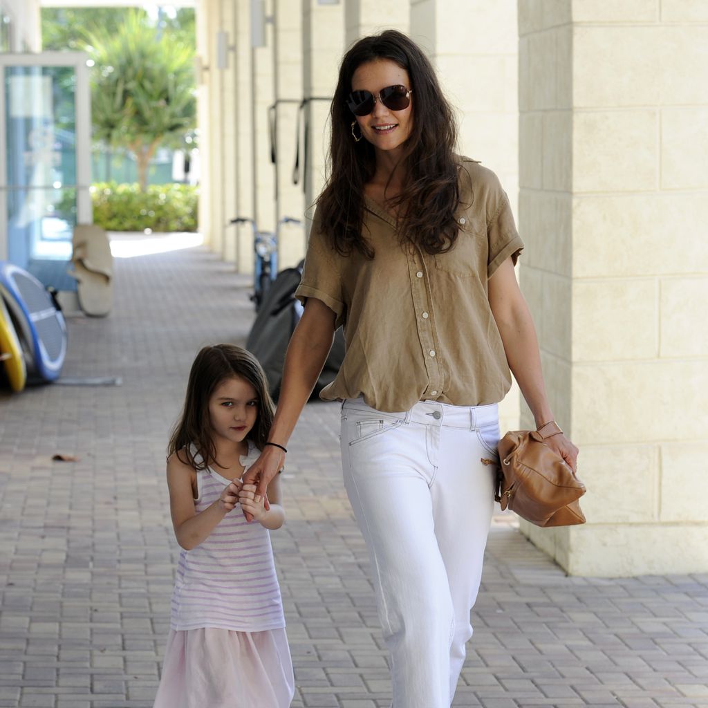 Katie Holmes mit ihrer Tochter Suri, Mai 2011