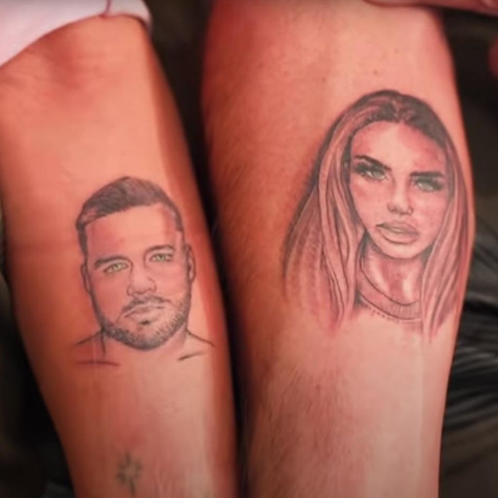 Katie Price und Carl Woods' Partnertattoos