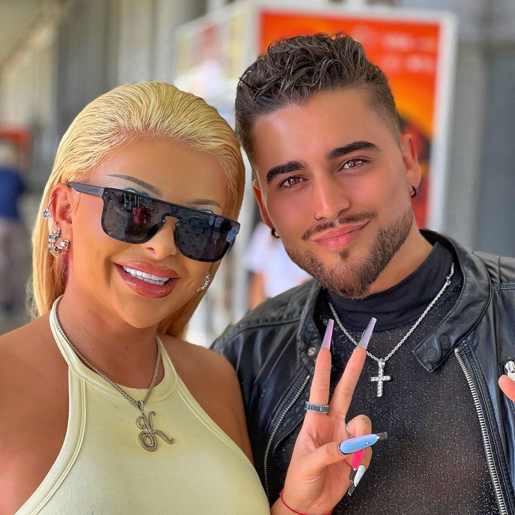 Katja Katja Krasavice und Andrea Renzullo im März 2023