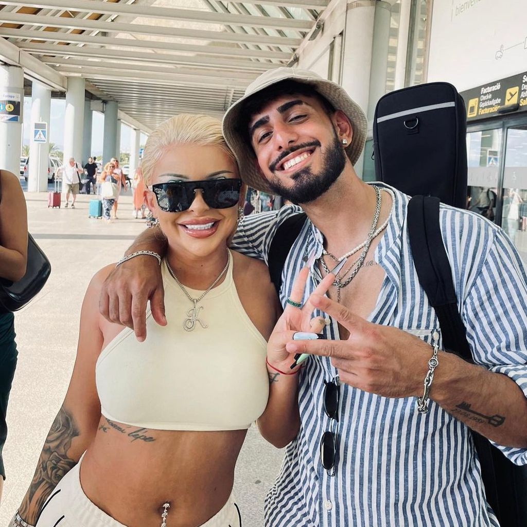 Katja Krasavice und Kiyan Sepher Yousefbeik bei DSDS