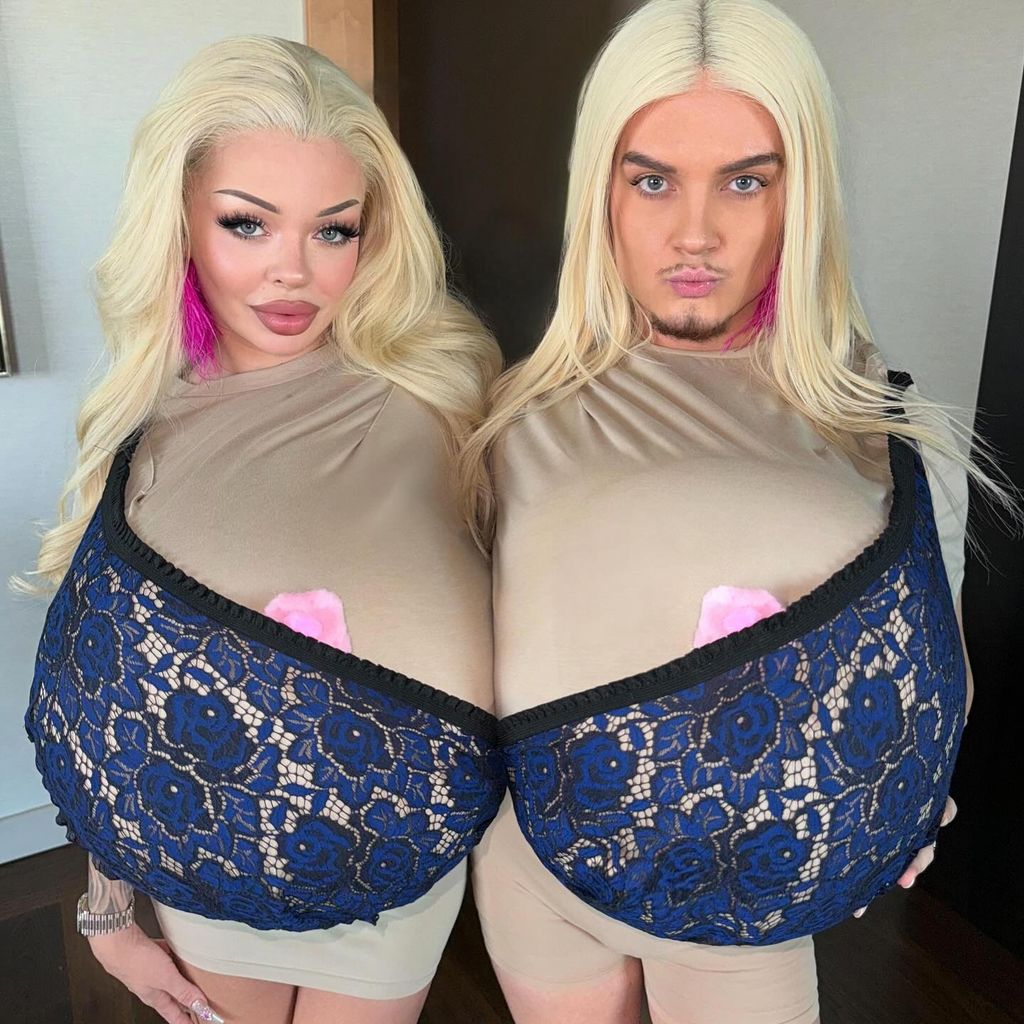 Katja Krasavice und Twenty4tim an Halloween 2024