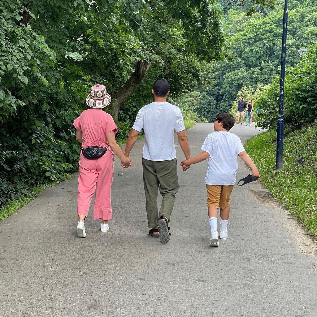 Katy Perry, Orlando Bloom und sein Sohn Flynn, Juni 2021