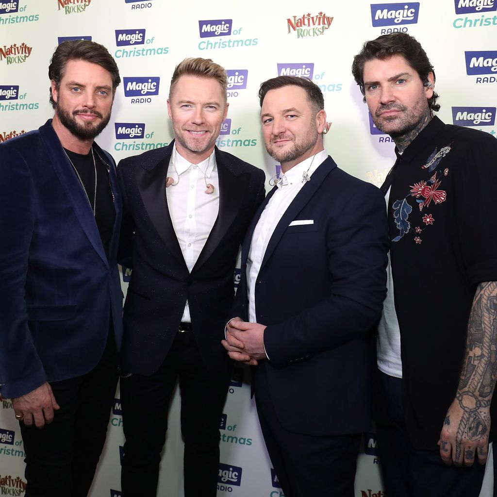 Keith Duffy, Ronan Keating, Mikey Graham und Shane Lynch im November 2018 in London