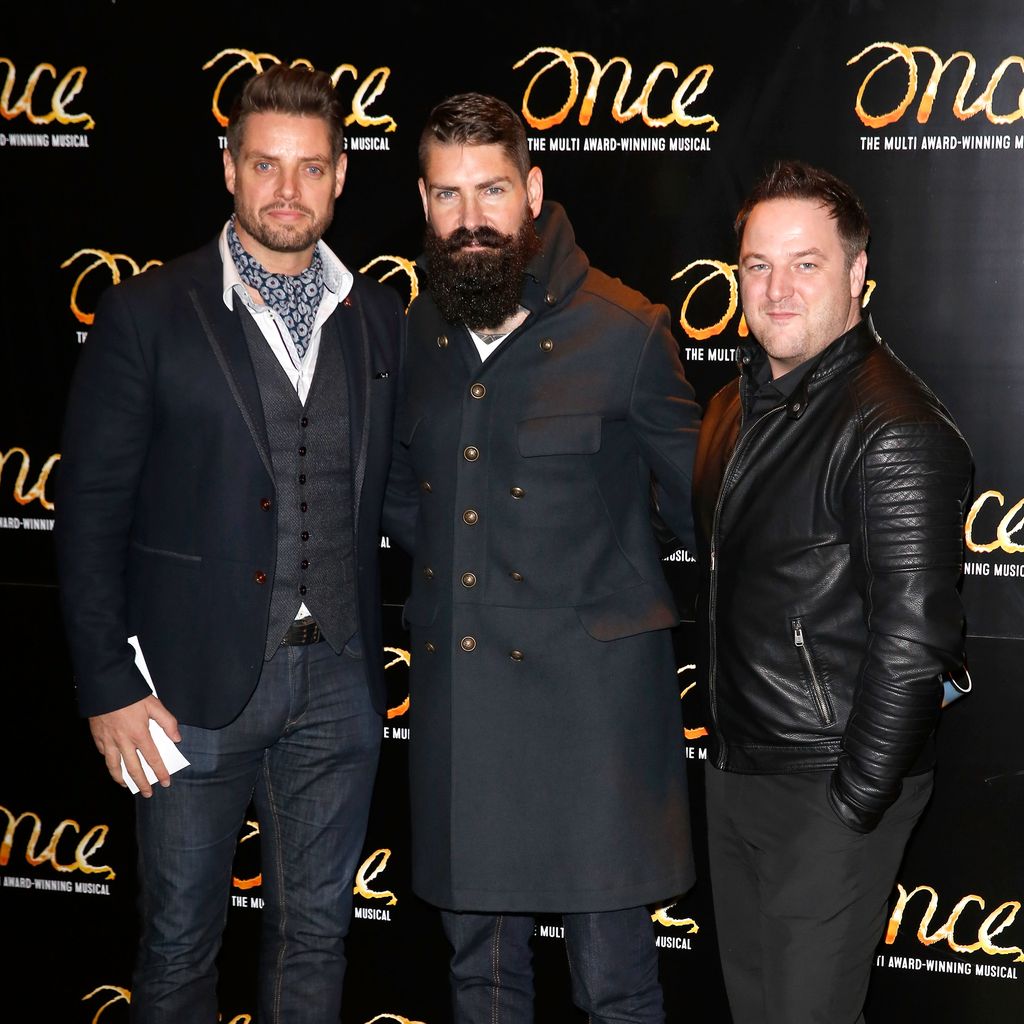 Keith Duffy, Shane Lynch und Mikey Graham, 2014 in London