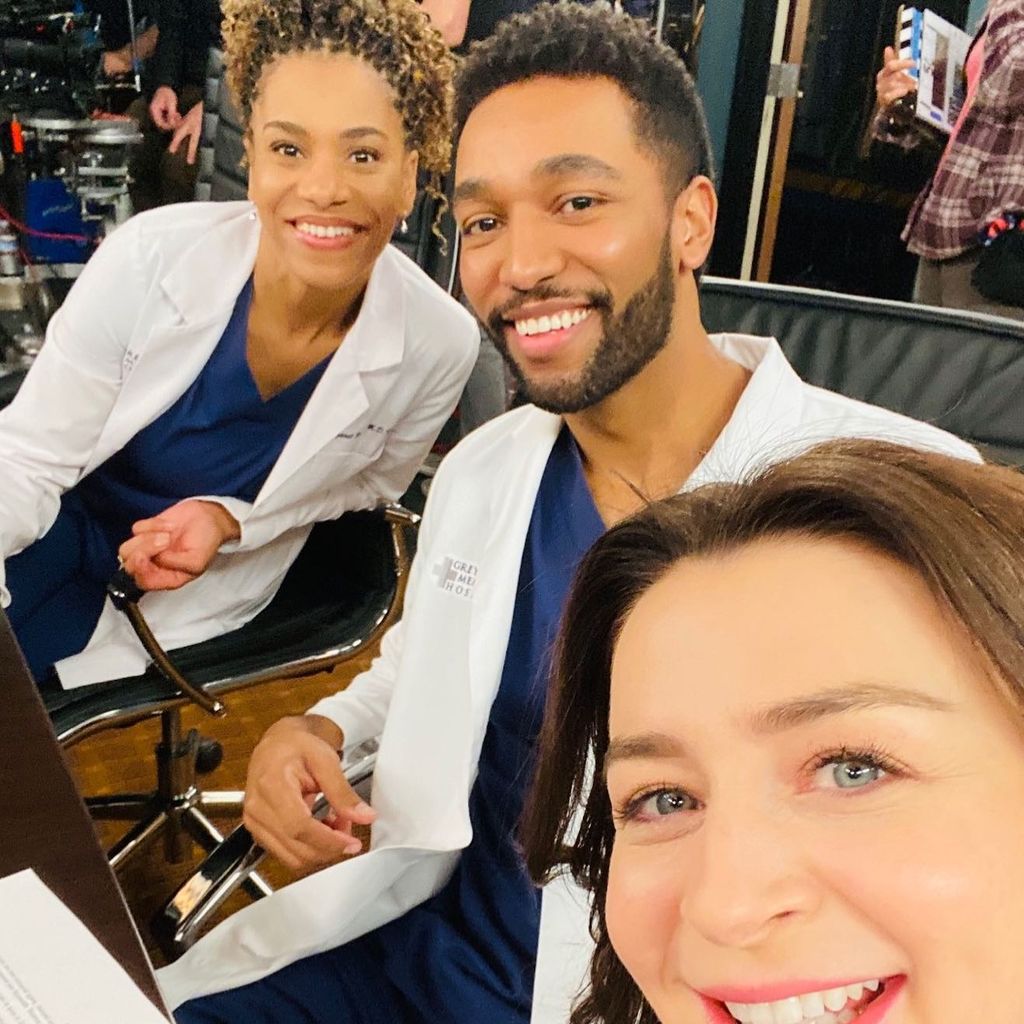 Kelly McCreary, Anthony Hill und Caterina Scorsone, "Grey's Anatomy"-Darsteller