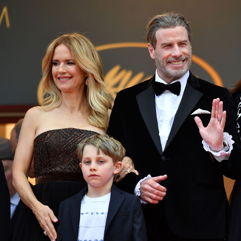 Kelly Preston und John Travolta mit ihren Kindern Ella Bleu und Benjamin, Mai 2018