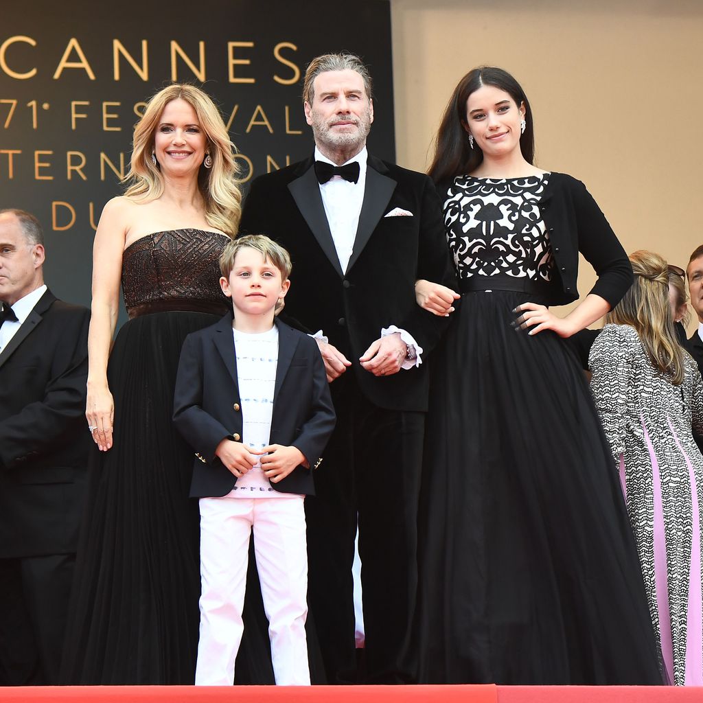 Kelly Preston, John Travolta und ihre Kinder Ella und Benjamin beim Film Festival in Cannes 2018