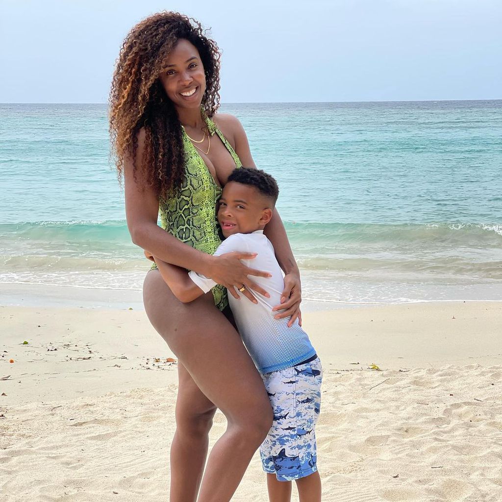 Kelly Rowland mit Sohn Titan