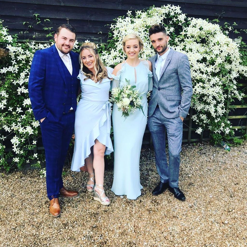 Kelsey und Tom Parker (r.)  mit Freunden