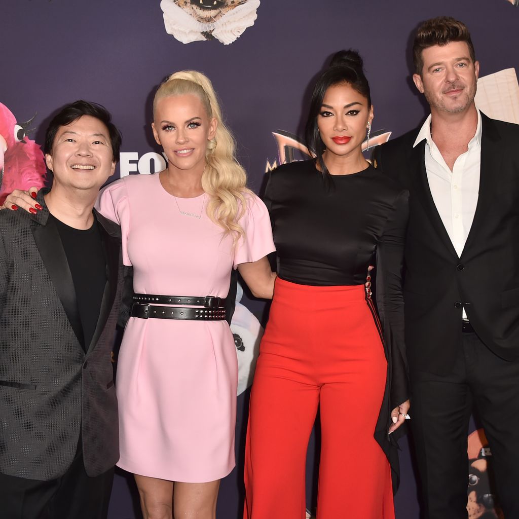 Ken Jeong, Jenny McCarthy, Nicole Scherzinger und Robin Thicke, Rateteam von "The Masked Singer"