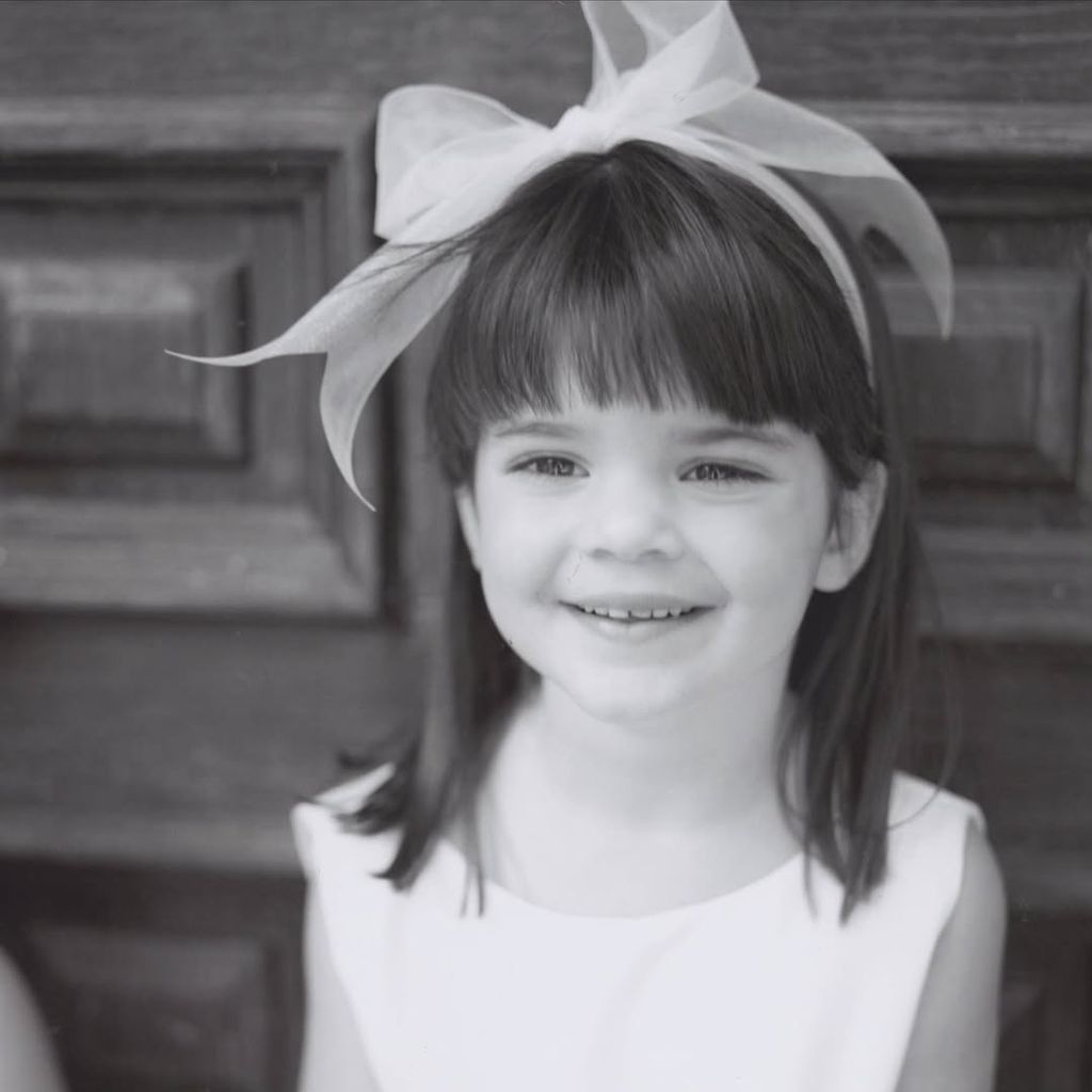 Supermodel Kendall Jenner auf einem Kinderfoto.