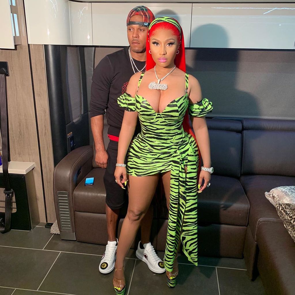 Kenneth Petty und Nicki Minaj, August 2019