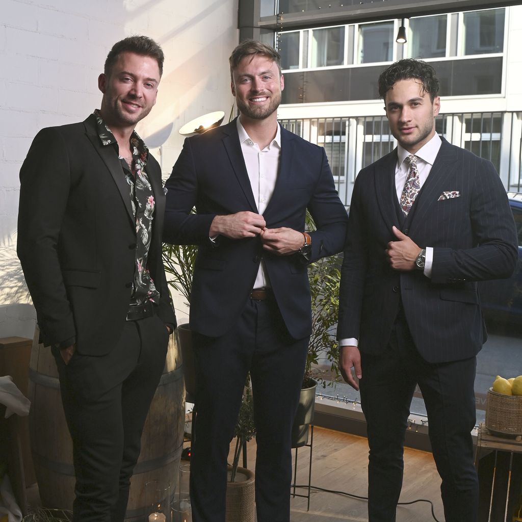 Keno Rüst, Niko Griesert und Leander Sacher im Juni 2022 in Köln