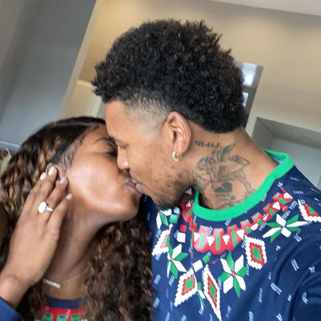 Keonna Green und Nick Young