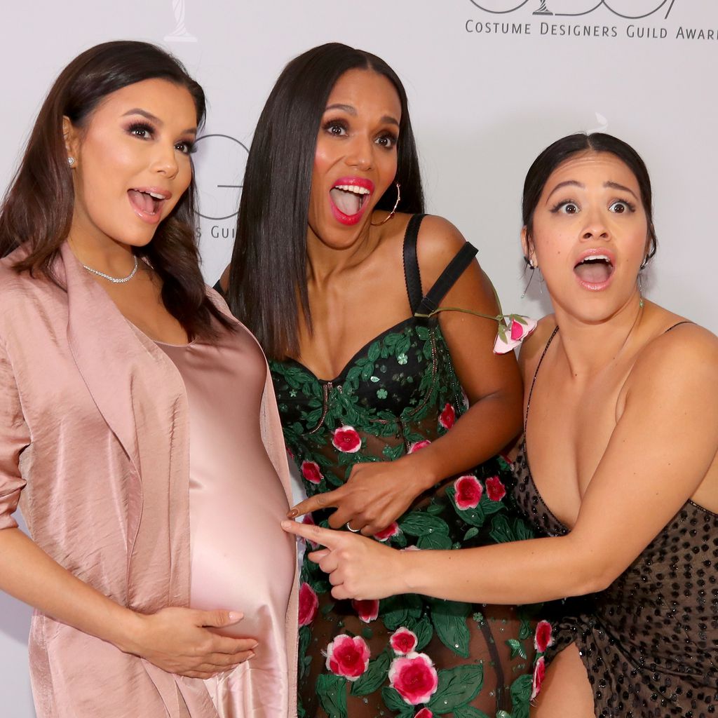 Eva Longoria, Kerry Washington, Gina Rodriguez bei den Costume Designer Guild Awards