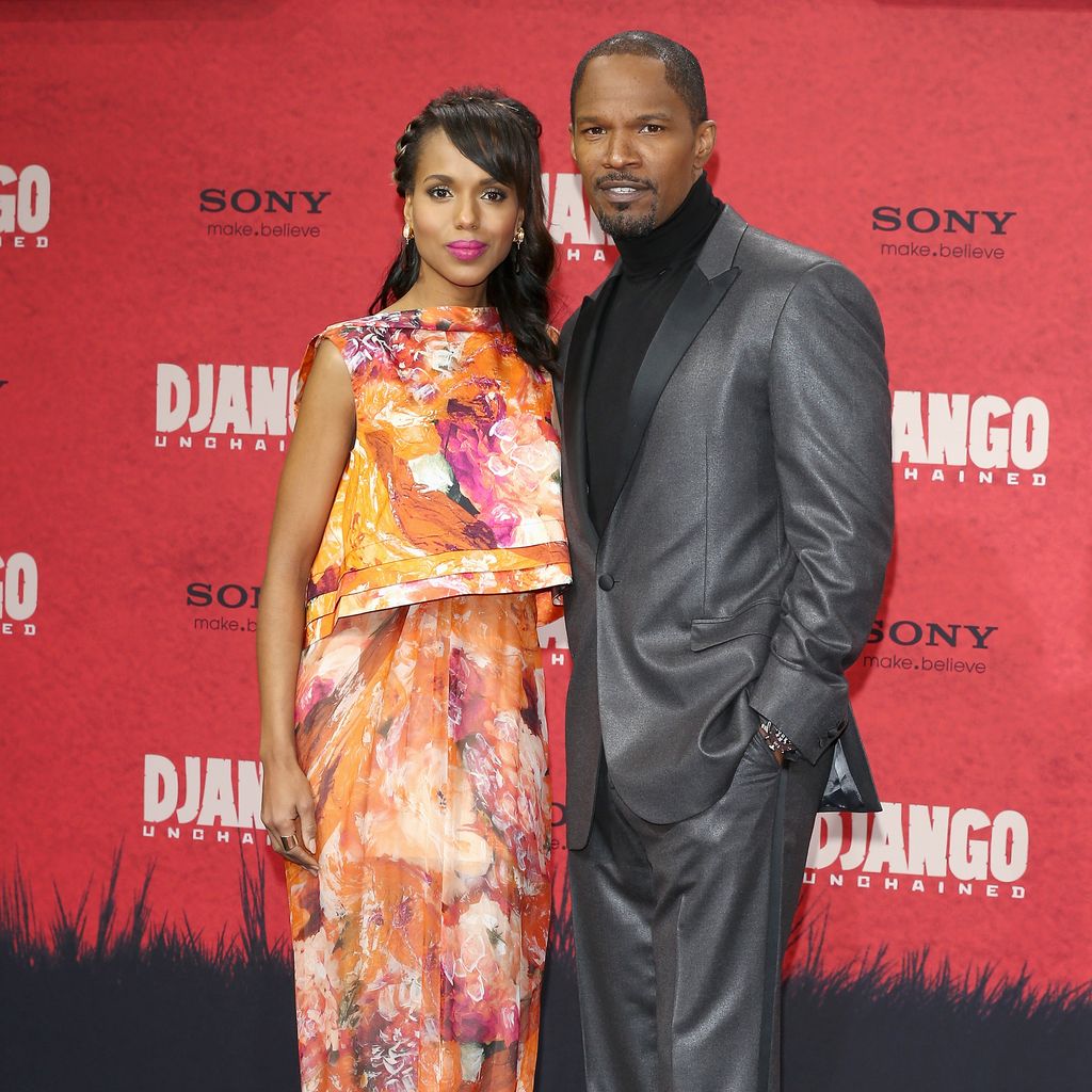 Kerry Washington und Jamie Foxx während einer Filmpremiere in Berlin