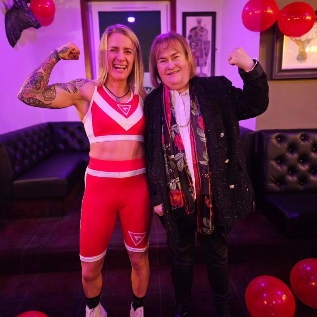 Kerry Wilson und Susan Boyle im Januar 2024