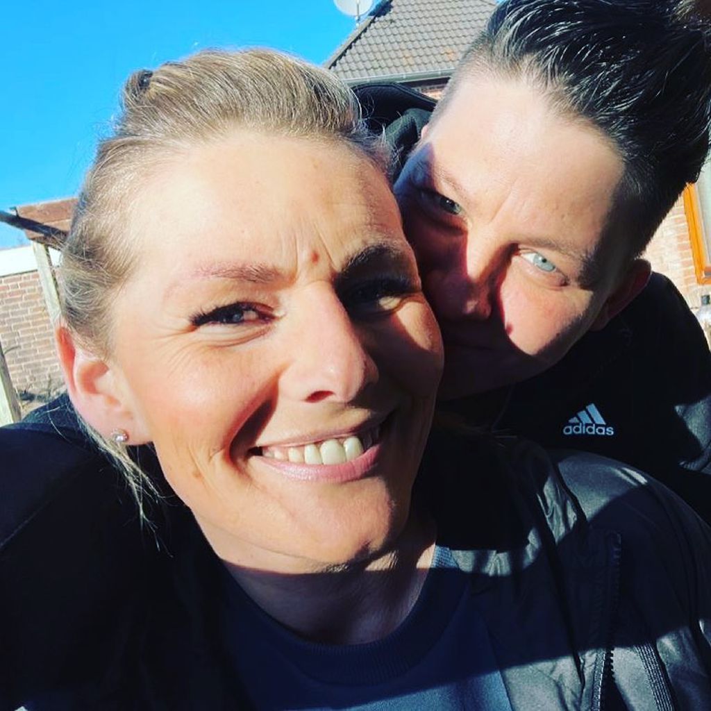 Kerstin Ott und ihre Frau Karolina Köppen im April 2021