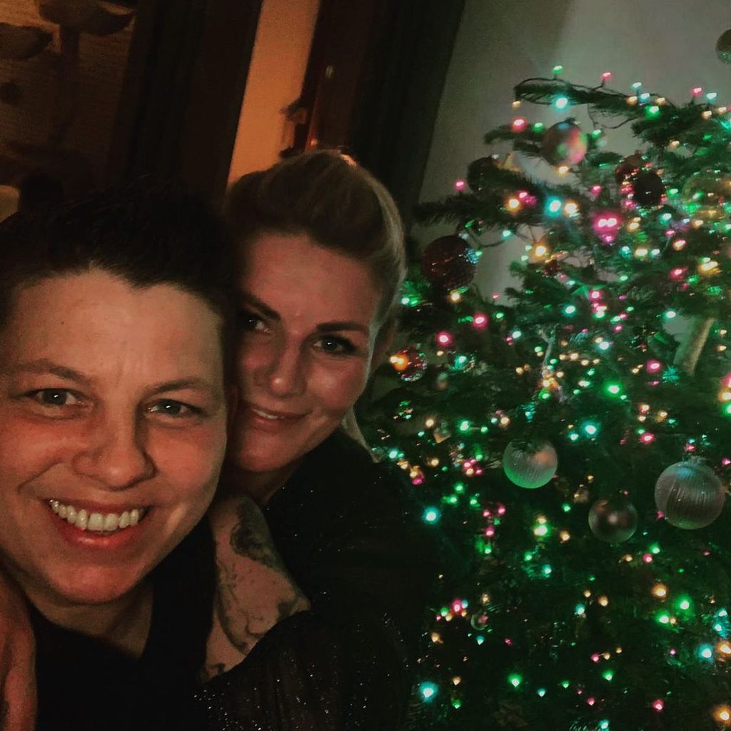 Kerstin Ott und ihre Frau Karolina Köppen im Dezember 2020