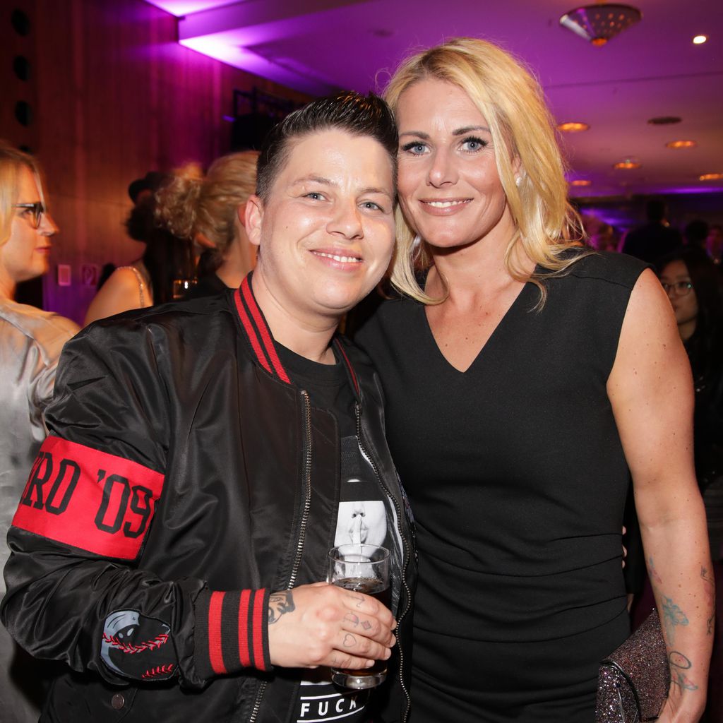Kerstin Ott und ihre Frau Karolina Köppen im April 2018 in Berlin