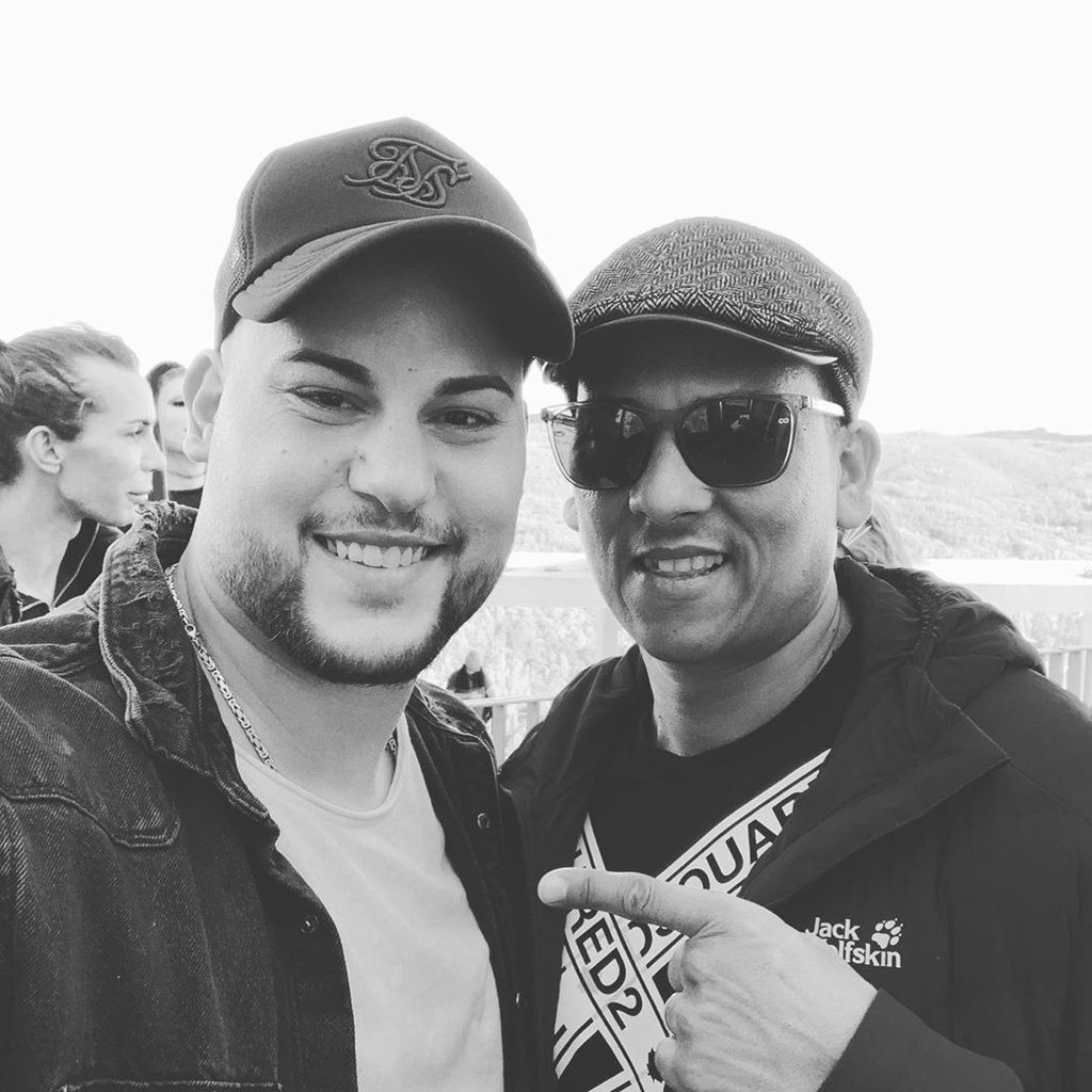 Kevin Amendola mit DSDS-Juror Xavier Naidoo