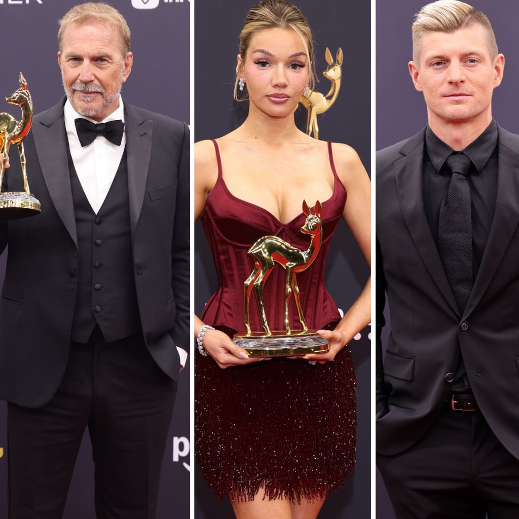 Kevin Costner, Shirin David und Toni Kroos