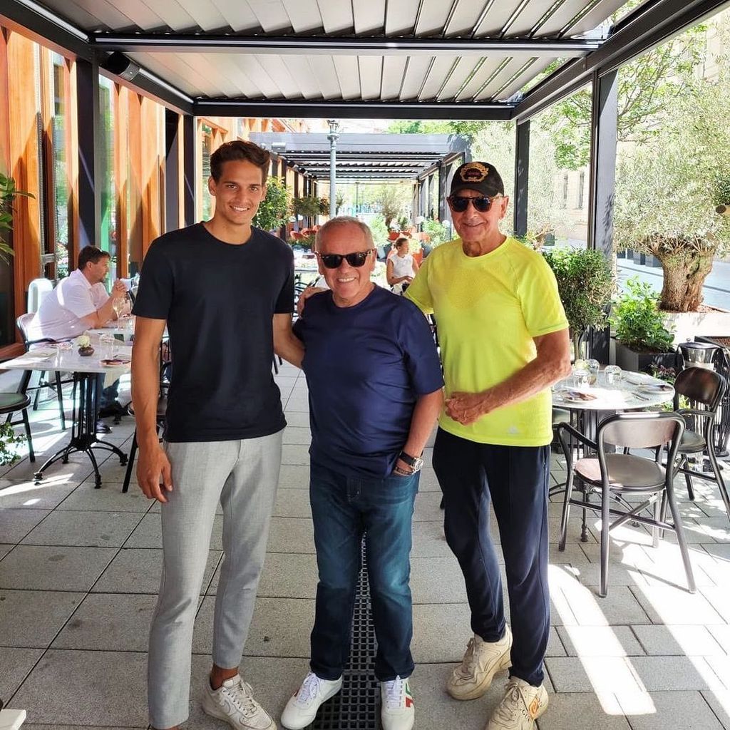 Kevin Feucht, Wolfgang Puck und Prinz Frédéric von Anhalt