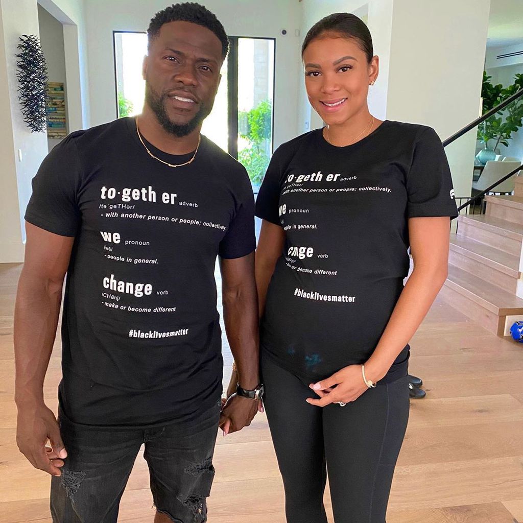 Kevin Hart mit seiner Frau Eniko, Juni 2020