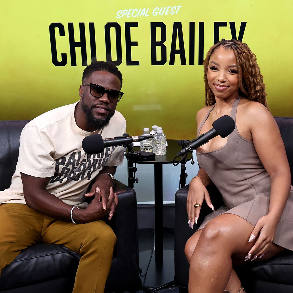 Kevin Hart, Chloe Bailey, Podcast Gold Minds, 5. September 2024, New York
