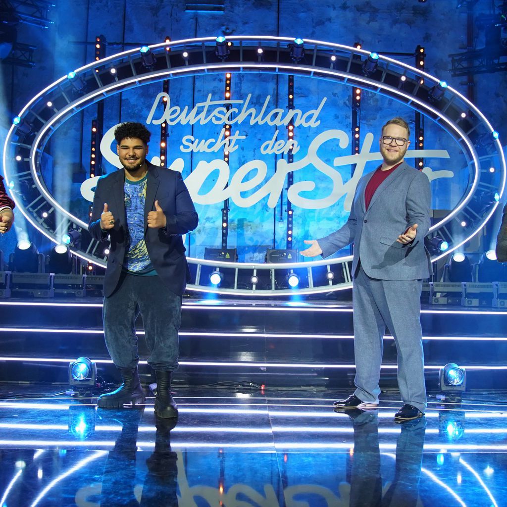 Kevin Jenewein, Starian McCoy, Jan-Marten Block und Karl Jeroboan, DSDS-Finalisten 2021