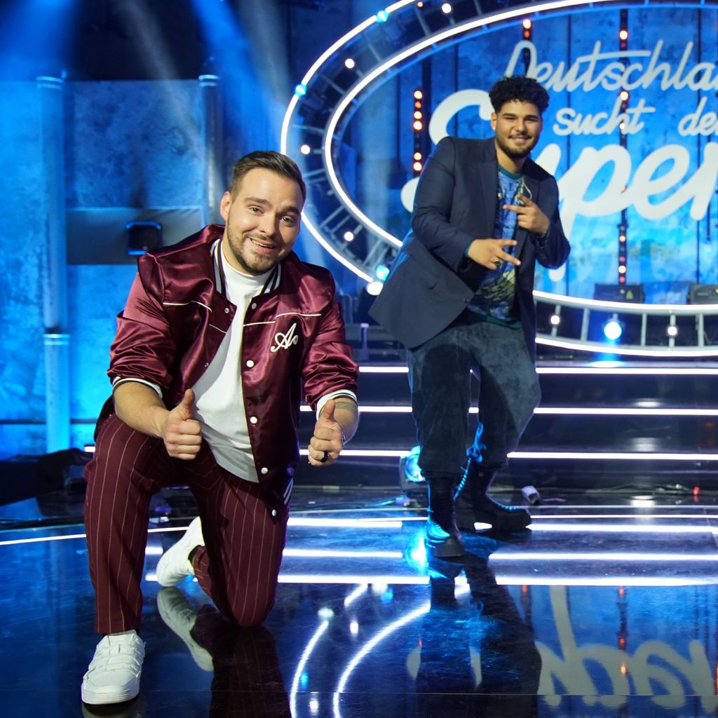 Die DSDS-Finalisten 2021: Kevin Jenewein, Starian McCoy, Jan-Marten Block und Karl Jeroboan