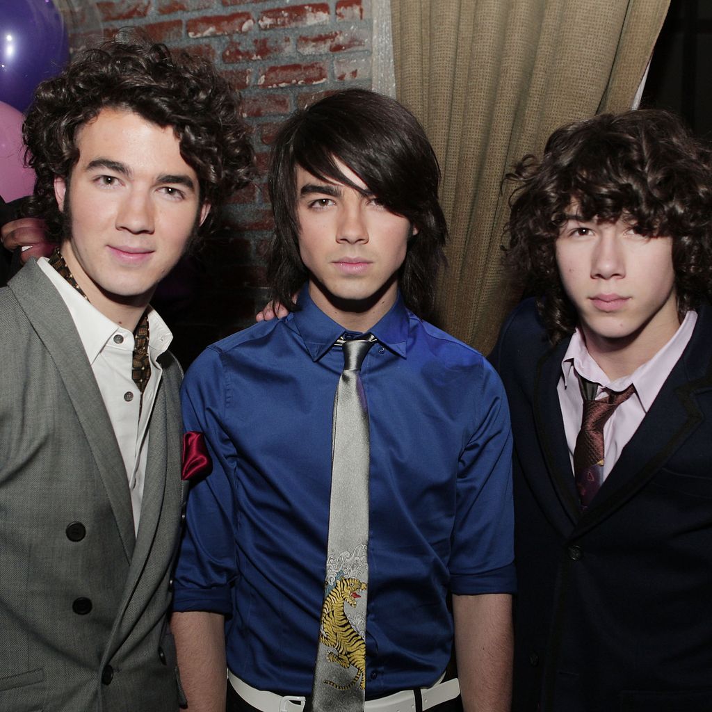 Kevin, Joe und Nick Jonas, die Jonas Brothers im Jahr 2008