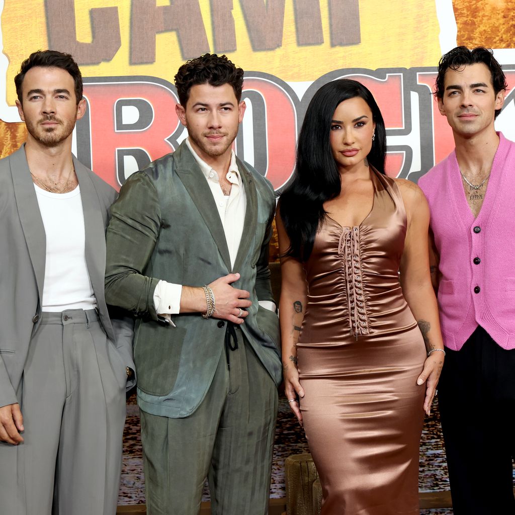 Kevin Jonas, Nick Jonas, Demi Lovato und Joe Jonas bei der Premiere von Disneys "Camp Rock 3"
