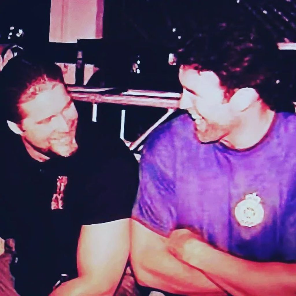 Kevin Nash und Scott Hall in jüngeren Jahren