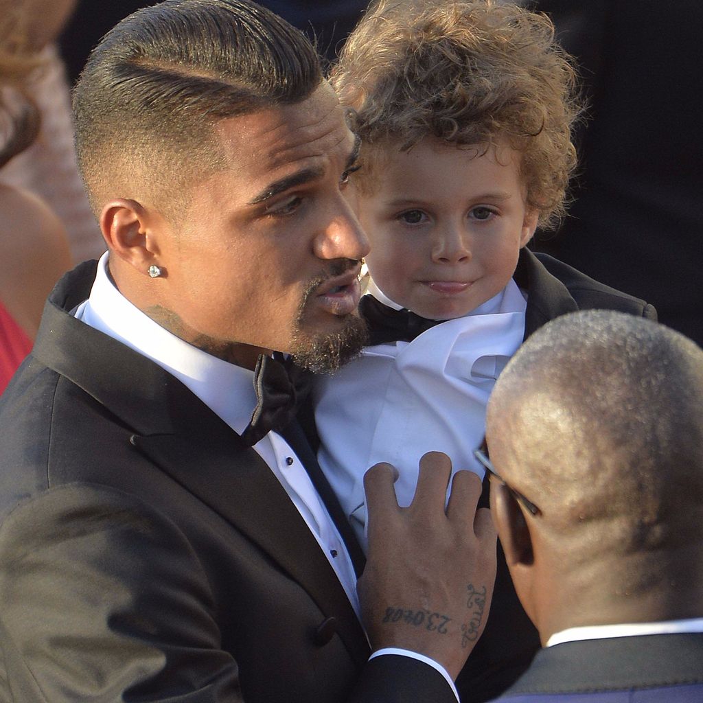 Kevin-Prince Boateng mit Sohn Maddox auf seiner Hochzeit